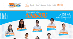 Desktop Screenshot of escolasantaclara.com.br
